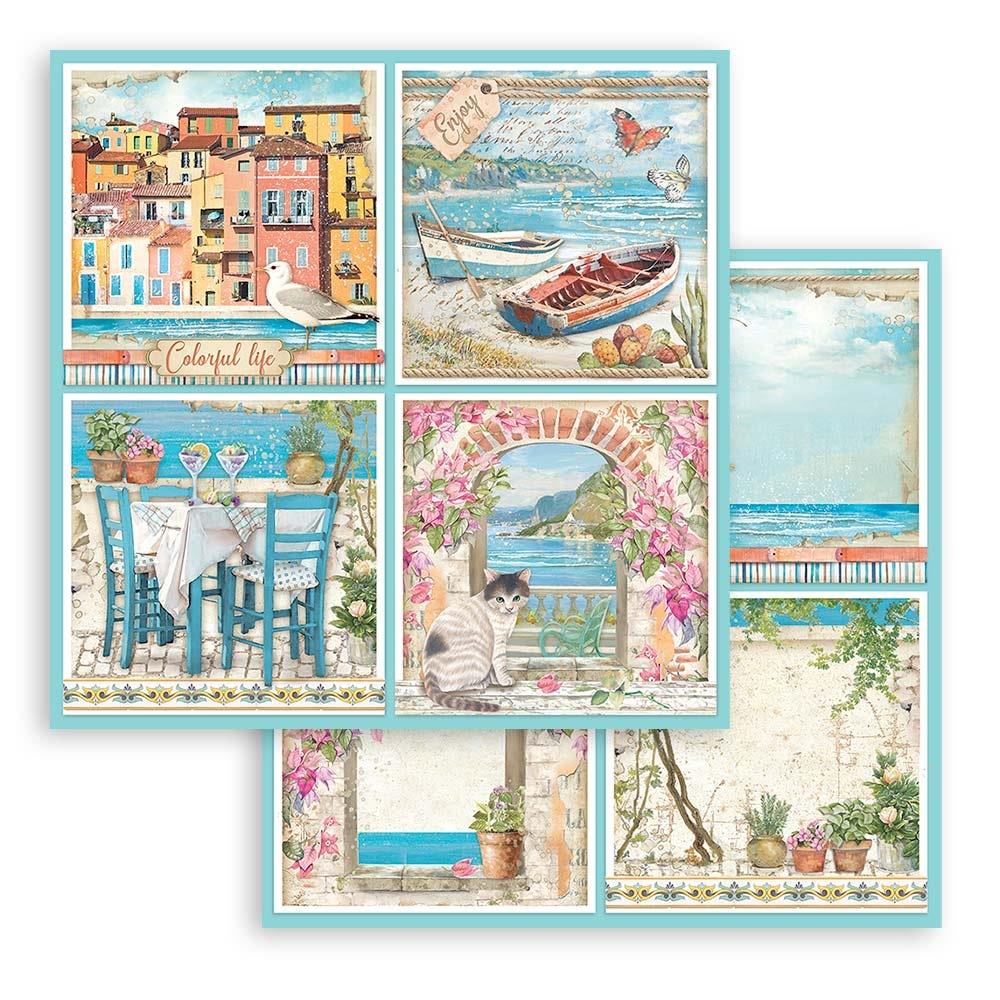 Bloc de papel Stamperia Blue Dream de 12" x 12"