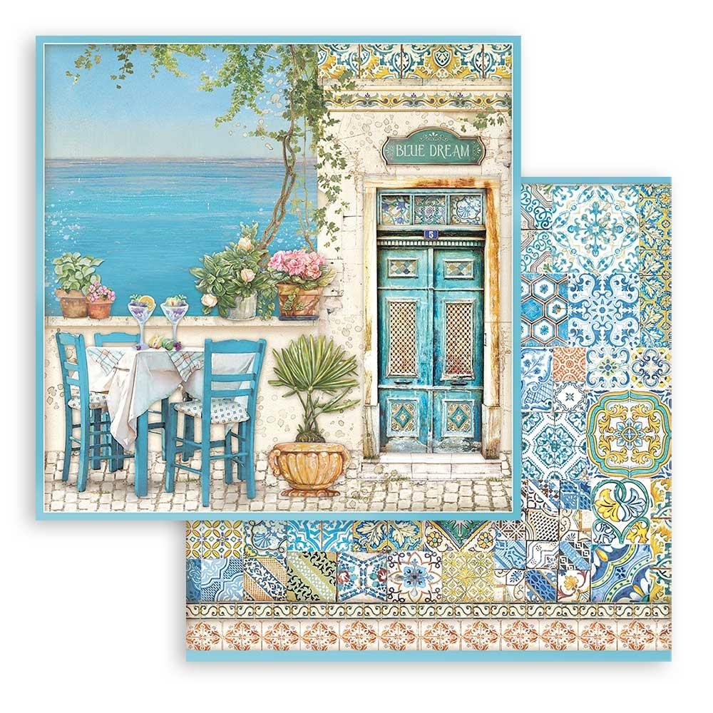 Bloc de papel Stamperia Blue Dream de 12" x 12"