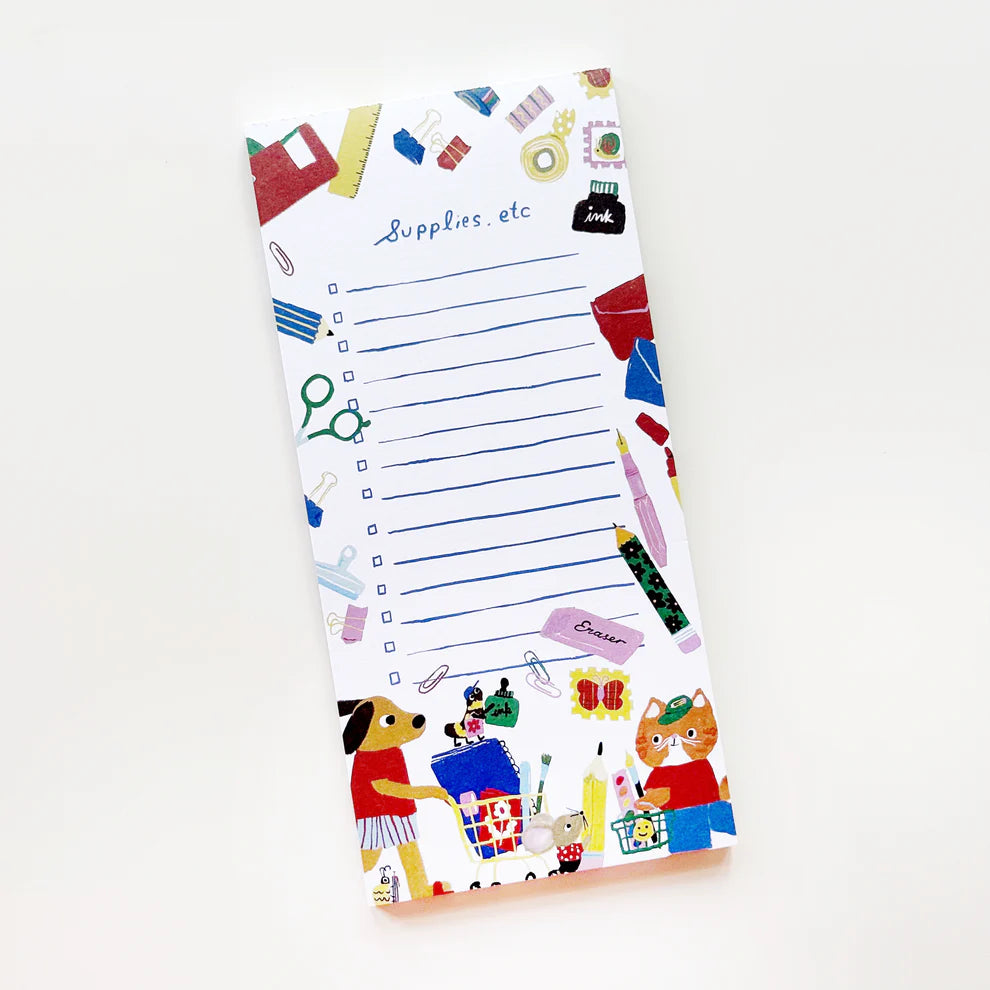 Stationery Store Day 2026
Fun long notepad with art by Karen Schipper.
4.25" x 8.75"
50 sheets
Cardboard backing.
Artwork property of Karen Schipper