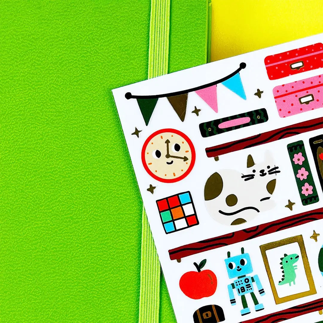 PipStickers are the PERFECT gift for the sticker lover in your life - even if it's you! These unique PVC designs with gold foil accents come on a clear backing and cannot be found anywhere else.
Includes one 3" x 7" sheet of Storytime Station PipStickers and includes the Pipsticks manifesto.