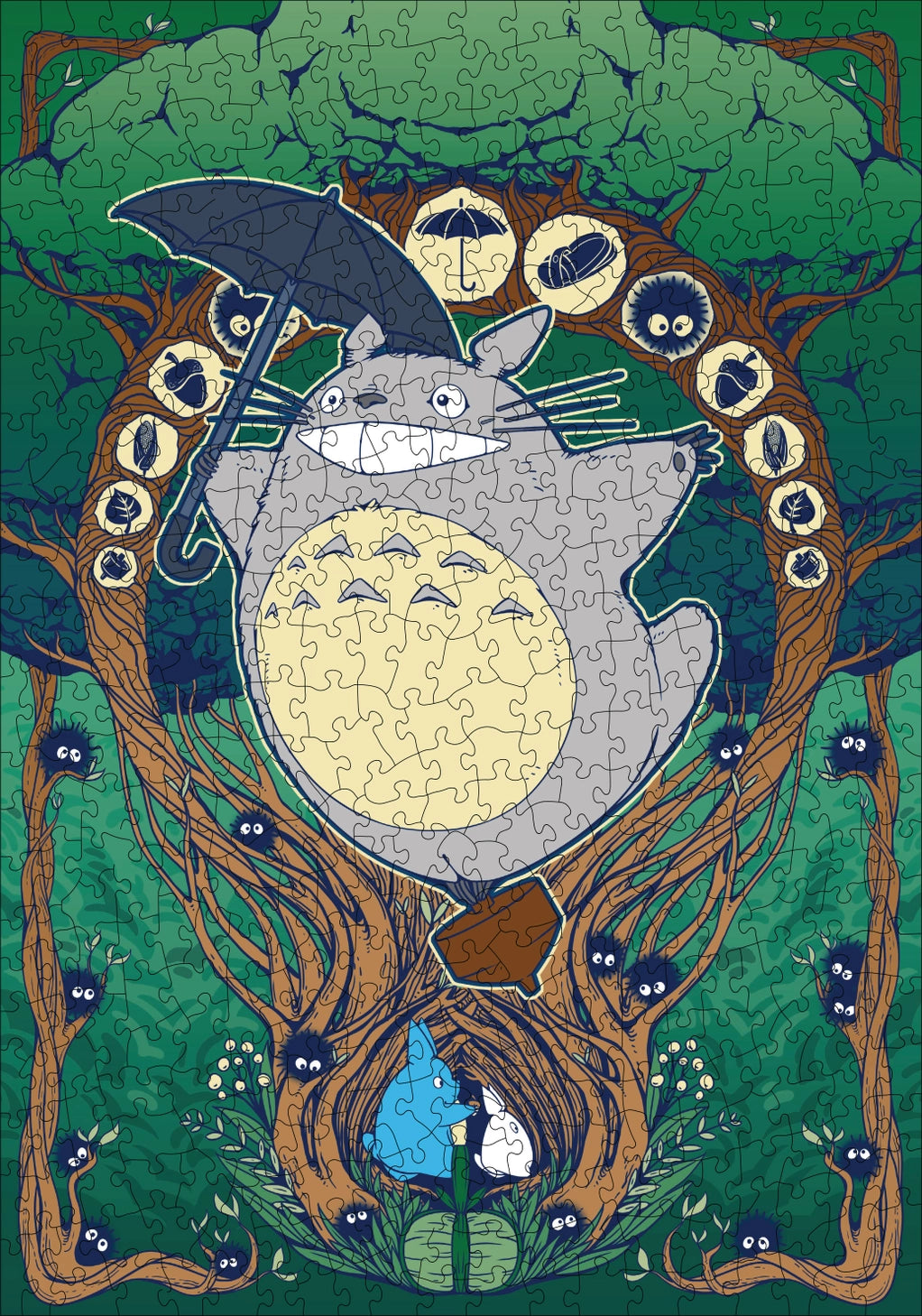 Studio Ghibli My Neighbor Totoro 500-Piece Puzzle: Fly with Totoro
Piece together a beautiful image and immerse yourself in the delightful world of My Neighbor Totoro, Studio Ghibli’s beloved classic about a family and their local forest spirits.