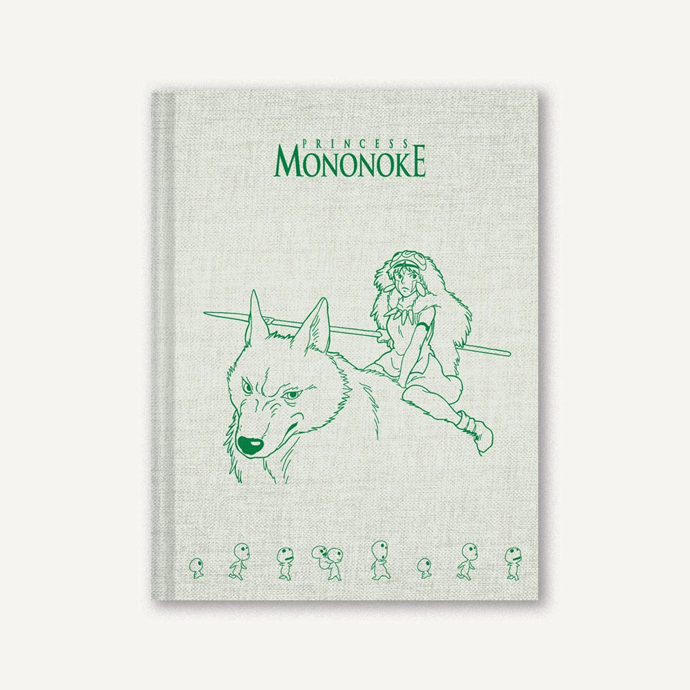Deluxe hardcover notebook featuring inspiring characters from Studio Ghibli's epic fantasy film Princess Mononoke.
With a cloth-bound, foil-stamped case, lined pages, and lay-flat binding, this notebook invites you to let your imagination run wild! Perfect for writers, notetakers, collectors, and animation fans alike. 