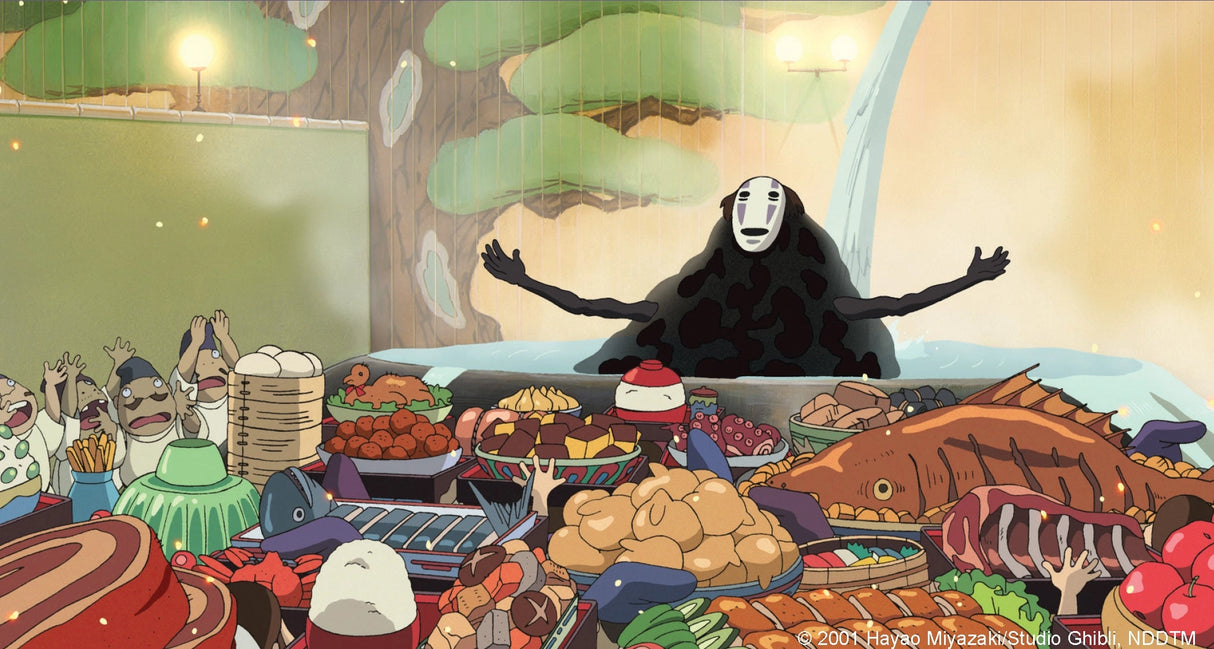 Connect with loved ones near and far with these notecards featuring film stills from Spirited Away, Studio Ghibli's award-winning film about a young girl's journey through the spirit realm.
Includes 16 folded cards with full-color artwork (8 designs, repeating twice) and 16 envelopes in a lovely gift box with a pull-off lid.
Pair this boxed set with other themed merchandise, including Spirited Away Journal, Spirited Away Sketchbook, Studio Ghibli 100 Collectible Postcards volumes 1 and 2, and more, to cr