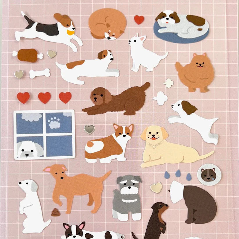 Bring playful puppy energy to your journal, planner, or happy mail with the Arrr sticker sheet from Suatelier. Filled with adorable dog characters, silly expressions, and charming everyday moments, this sheet adds a burst of personality to any creative project. Known for their soft colors and playful aesthetic, Suatelier stickers add an instant dose of warmth and whimsy wherever you place them.
Package measures approx. 8" x 3.5"
Includes 1 sticker sheet