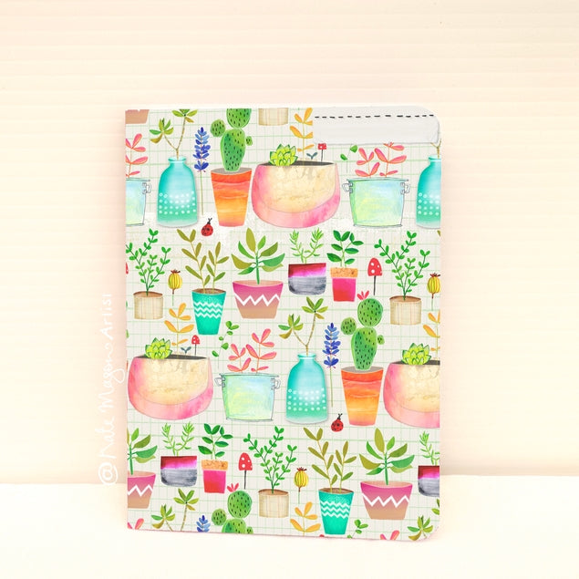 Cuaderno de suculentas en macetas A6