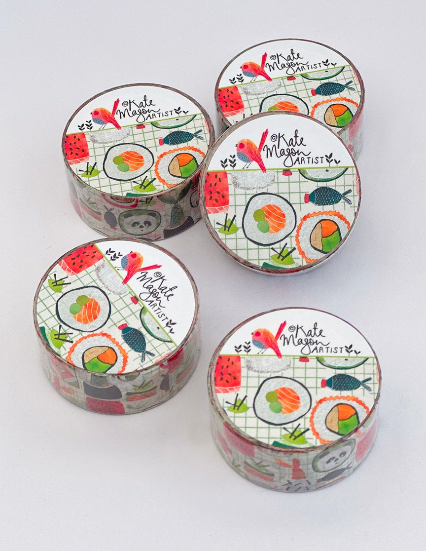 Kate Mason Artist - Sushi Washi Tape