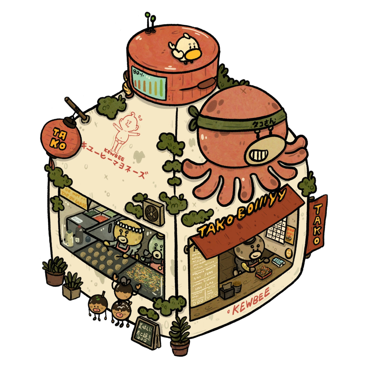 This set features different Night Market stalls.