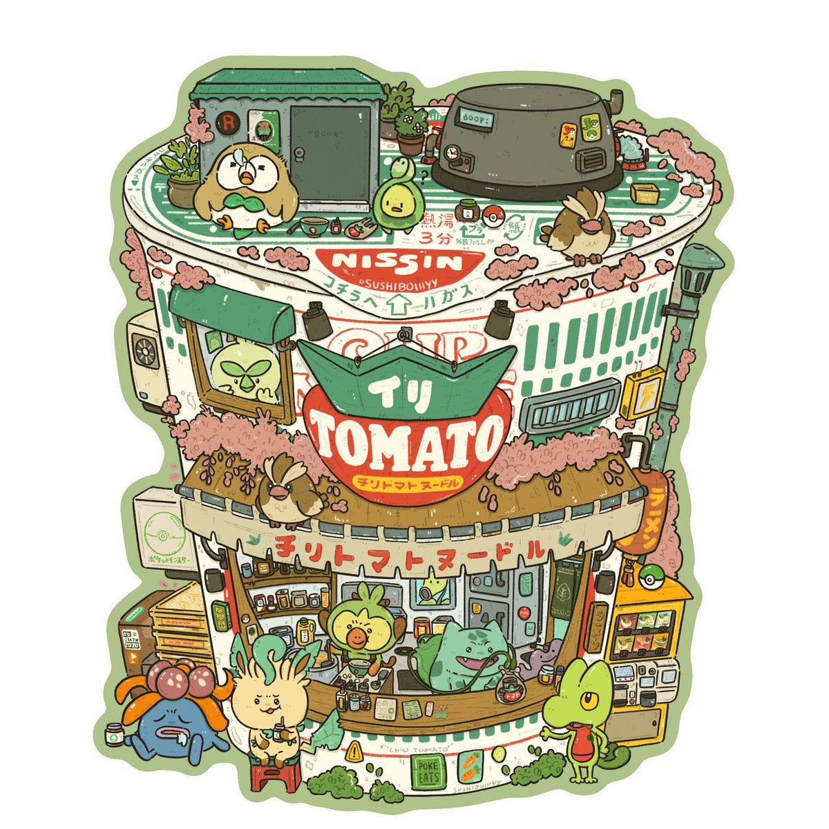 This set features Poke Ramen Shops