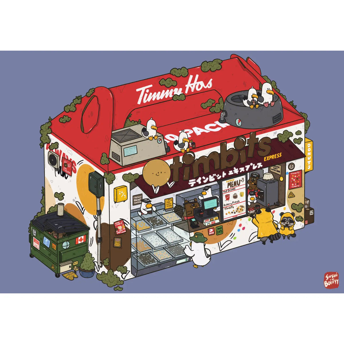Sushiboiiiyy - Timmy Ho's Postcard
Size: 4x6
Printed on 12pt paper.
Front and back printing.
Comes with plastic sleeves.