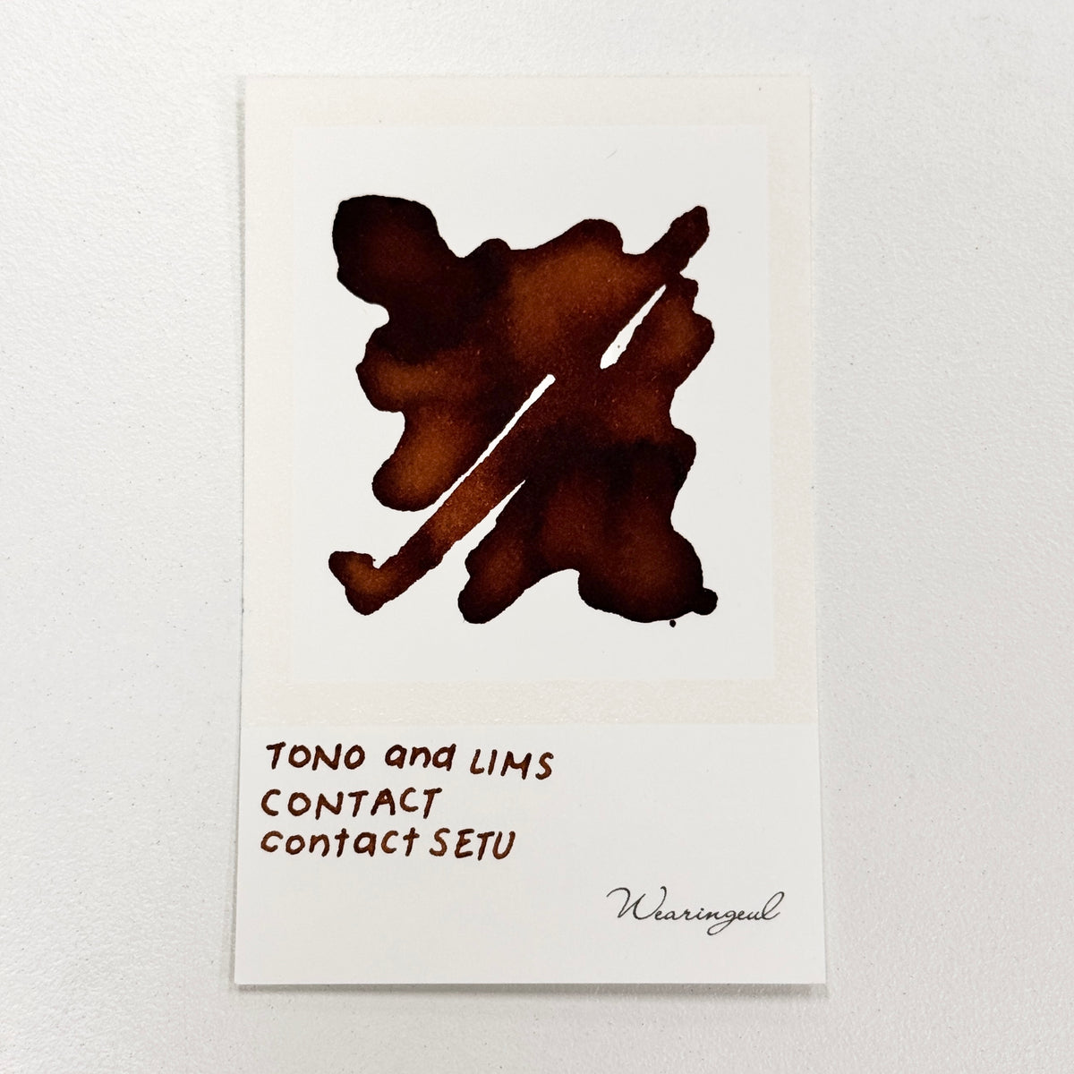 TONO & LIMS - Contact Setsu Ink