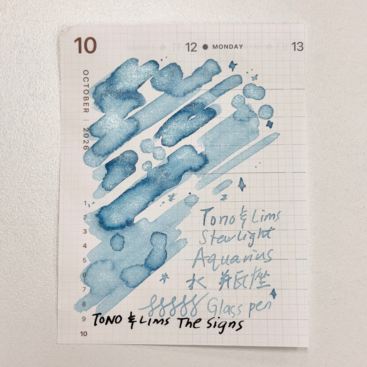 TONO & LIMS Ink - THE SIGNS Aquarius