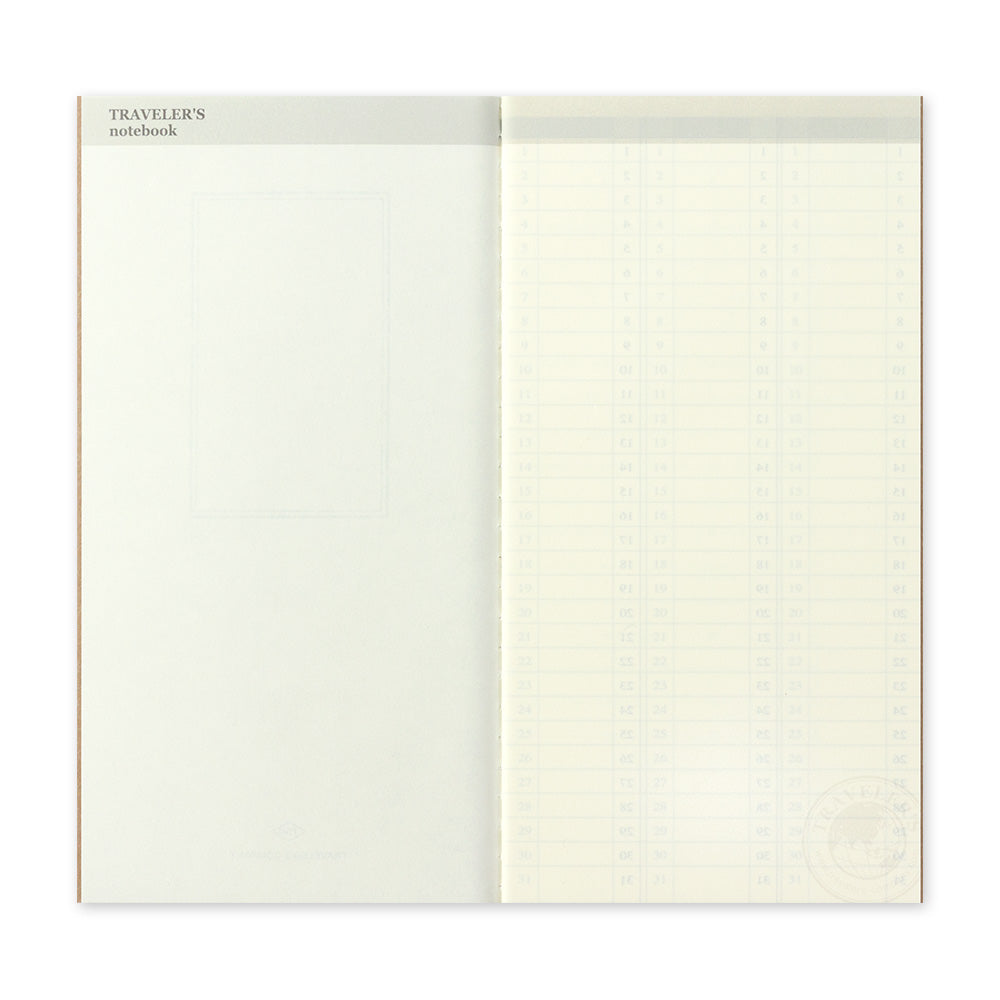 Cuaderno del VIAJERO 018 Libreta semanal vertical (tamaño normal)