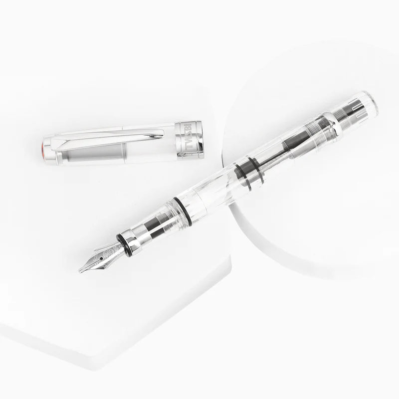 Features
580 has increased ink capacity, about 30% more than 530
580 has improved the smoothness of cap thread turning
580 shows you our promise on continuous product improvement on small details
Please note : ink is not included
The idea behind the TWSBI Diamond 530, 540, and 580 was to go back to basics and capture the simplicity and elegance of traditional writing instruments. In recent years, the development and modernization of writing instruments has resulted in traditional writing instruments, s