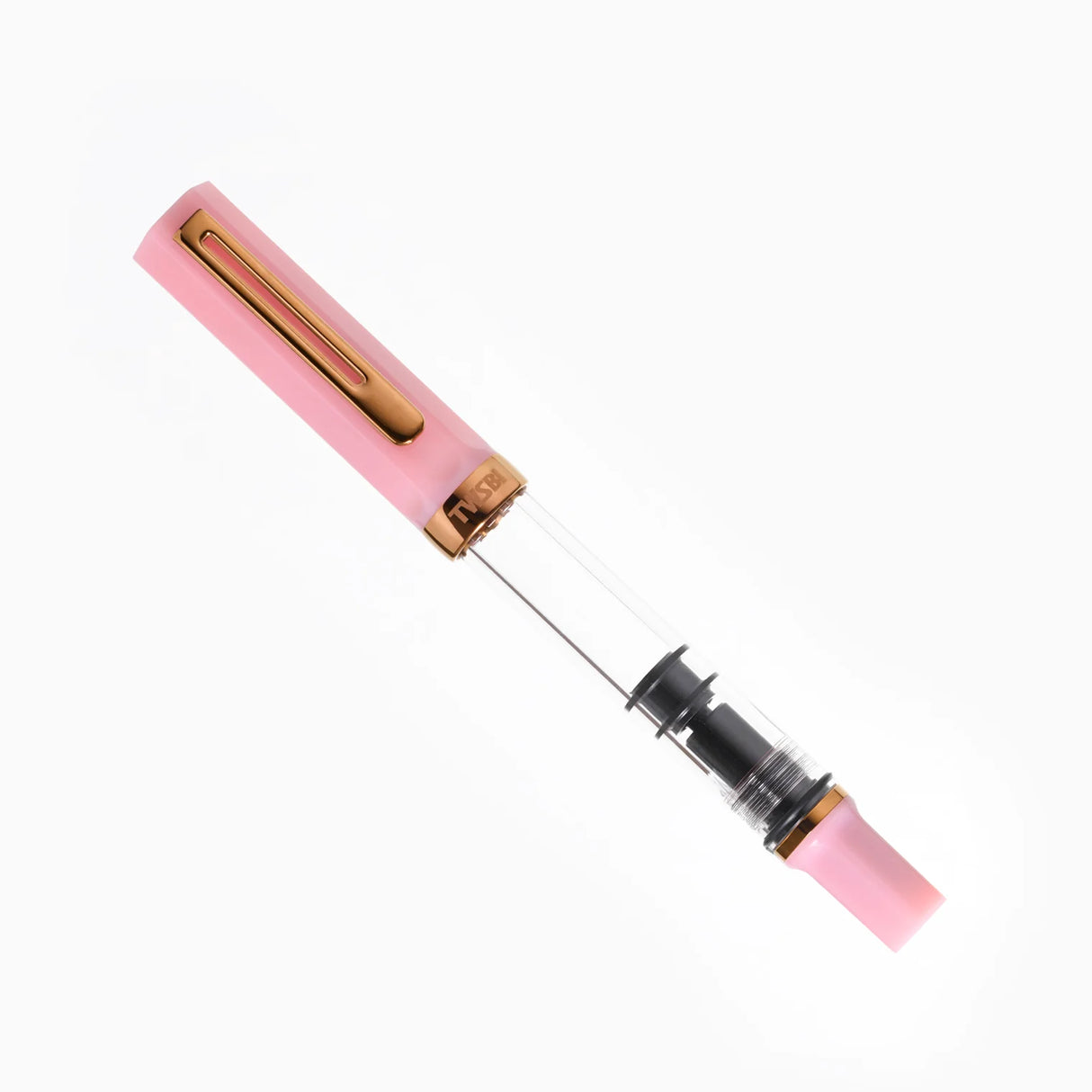TWSBI ECO Pink Lemonade w/ Bronze Fountain Pen
Comes in EF, F, M, B, Stub1.1 nib choices
Please note: Because of the marbled finish, each pen will have a slightly different pattern, so we’re unable to accommodate specific color requests.