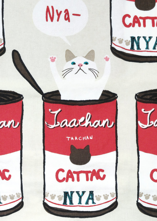 Bolsa de mano con sopa enlatada de Taachan Cat