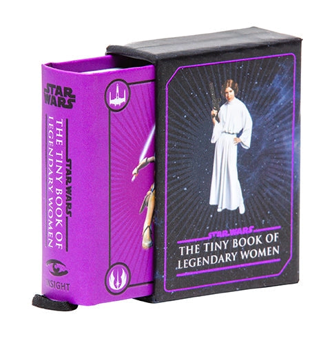 Hold thrilling adventures in the palm of your hand, with this pocket-sized tribute to incredible Star Wars women! The perfect gift for any Star Wars fan, this tiny book is a fun homage to the indelible women of the Star Wars galaxy.
BELOVED MOMENTS IN THE PALM OF YOUR HAND: With its 1.34” x 1.73” size, this tiny book packs a galaxy’s worth of adventure into a pocket-sized format.
ALL OF YOUR FAVORITE CHARACTERS: Star Wars: The Tiny Book of Legendary Women features art and quotes from Leia Organa, Rey Skyw