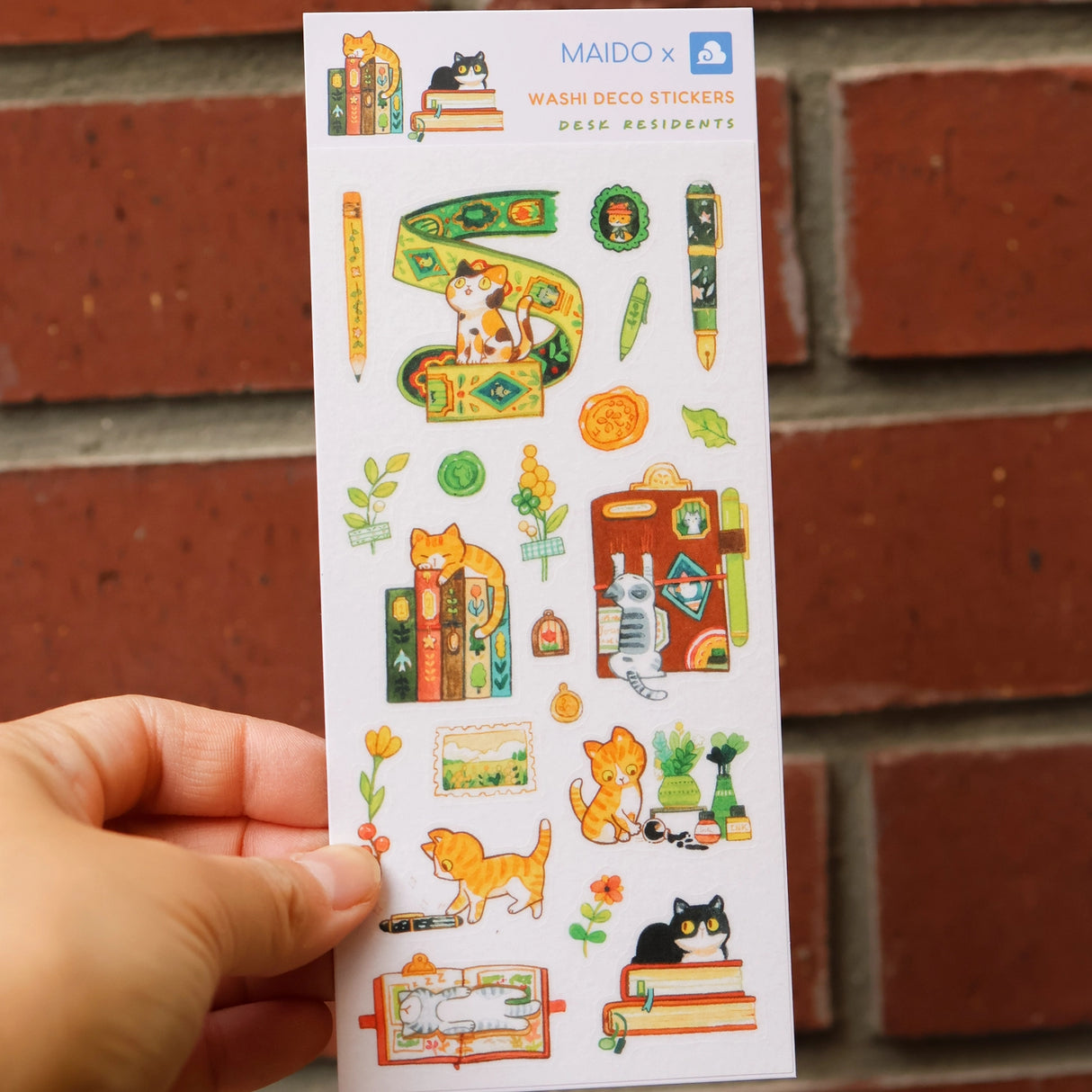 Cute decorative stickers for your journal and stationery collection!
Sticker Sheet: 6 x 3 inches
Sticker Sheet Package: 7 x 3 inches