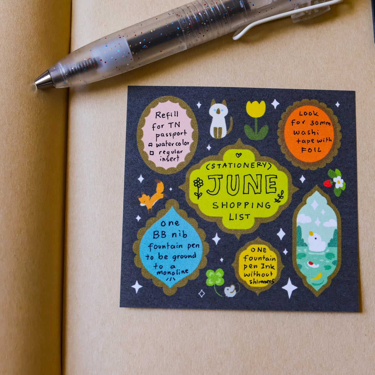 Full color sticky notes featuring one of Thousand Skies' known designs, retro frames!
3x3 inches
25 sheets
Printed with 3M