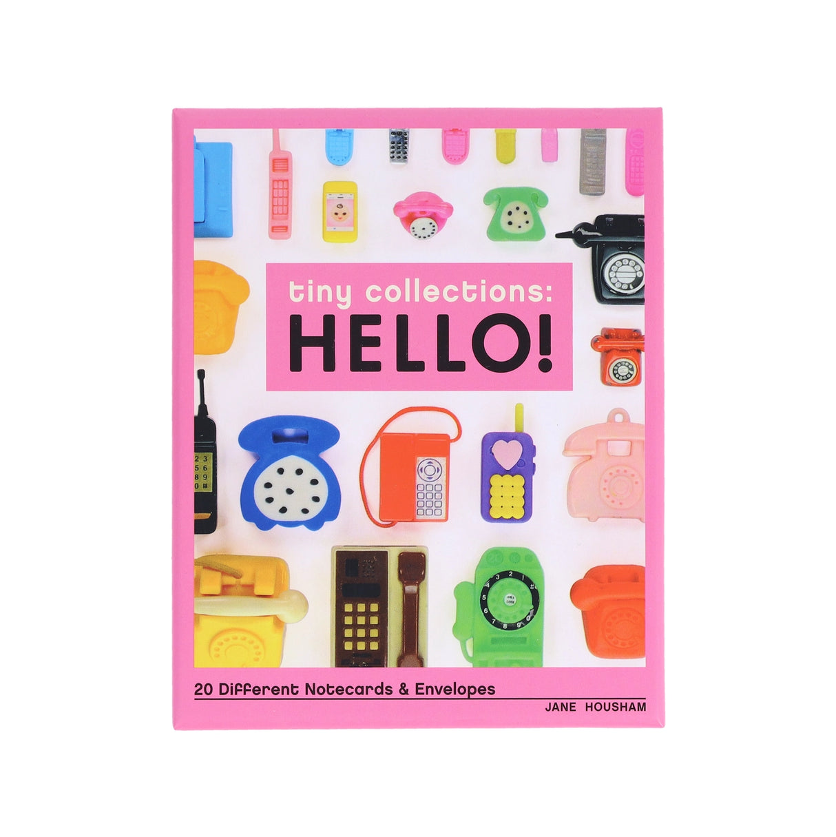 With this delightful notecard set, you can use tiny objects to share big sentiments!
In this set of 20 assorted notecards, you'll find an adorable option for every occasion—from a collection of tiny hearts for Valentine's Day to a herd of mini unicorns to celebrate a magical someone. Punny greetings on each card add additional charm to the set.
Created by artist and miniature enthusiast Jane Housham, these cards are perfect for sending to family, friends, and the collectors of all things small and special