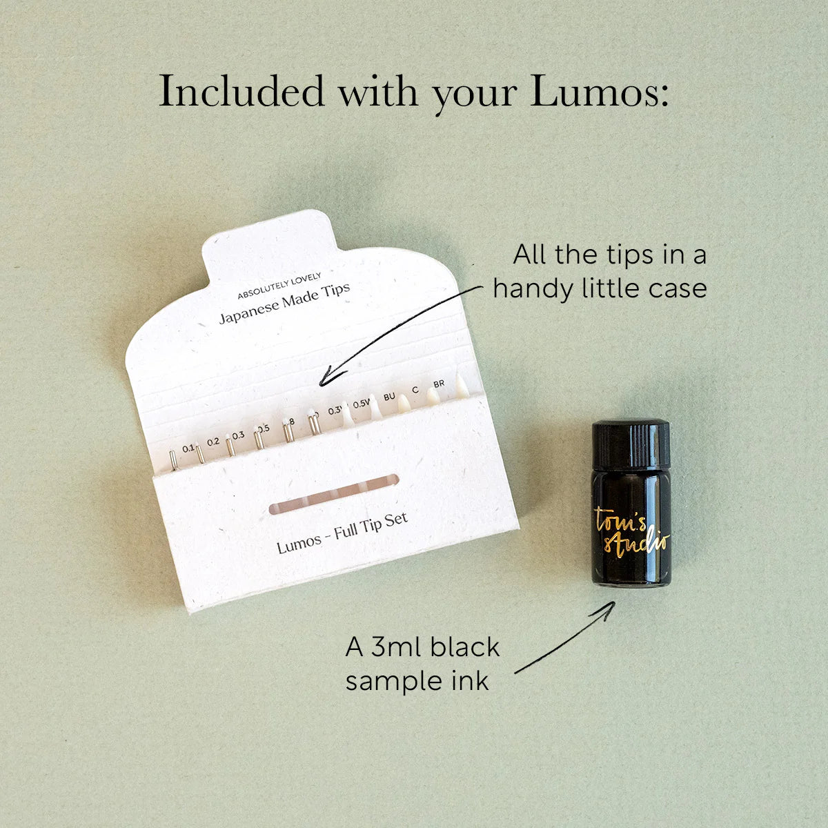A Mini Pen for Your Big Ideas
The Lumos Mini is a beautiful and infinitely refillable fineliner, writing, and brush pen, including 9 professional artist's tips and 2 writing tips, all in a compact, pocket-friendly package.