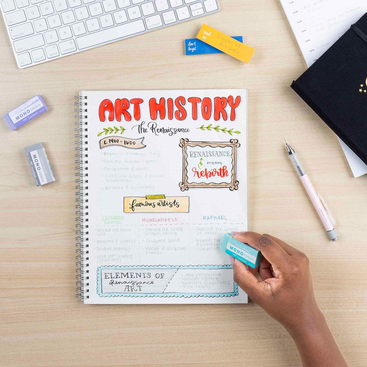 Meet the eraser you’ll actually want to keep on your desk. MONO Colors Eraser brings a fresh, modern color lineup that looks great in your pencil case, planner pouch, or workspace.