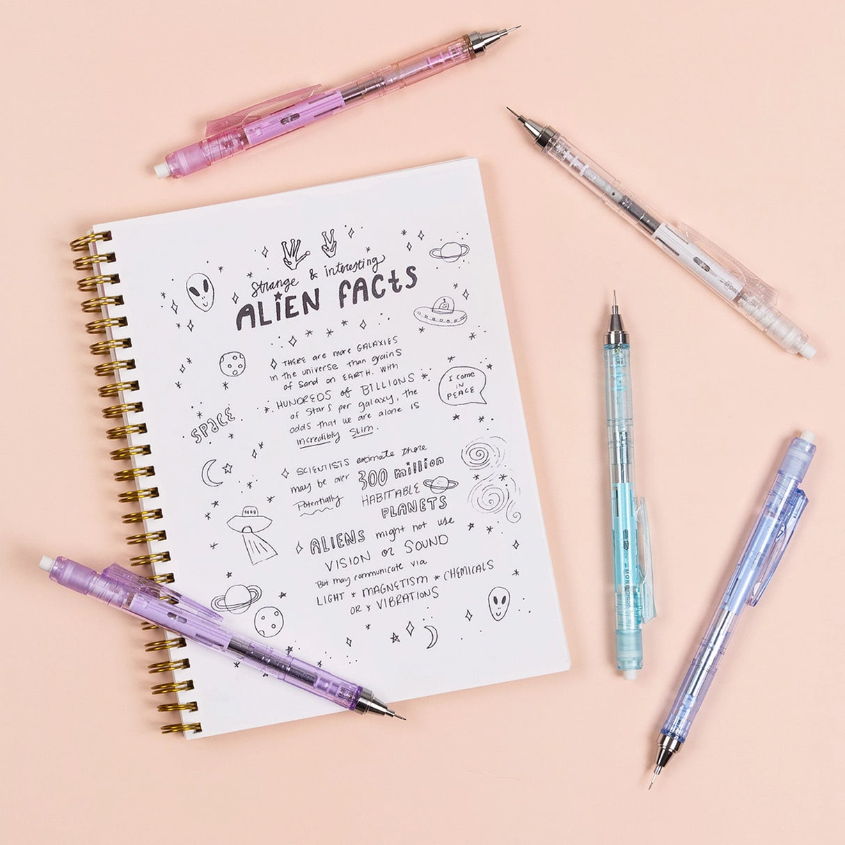 The MONO Graph Mechanical Pencil features Tombow’s shake mechanism for quick lead advancement and a shake lock to prevent accidental extension. The MONO Eraser delivers clean, precise erasing, while 0.5mm HB lead refills keep writing smooth and consistent. The set is completed with MONO Correction Tape, offering clean full coverage with a 5mm width for accurate corrections. 
