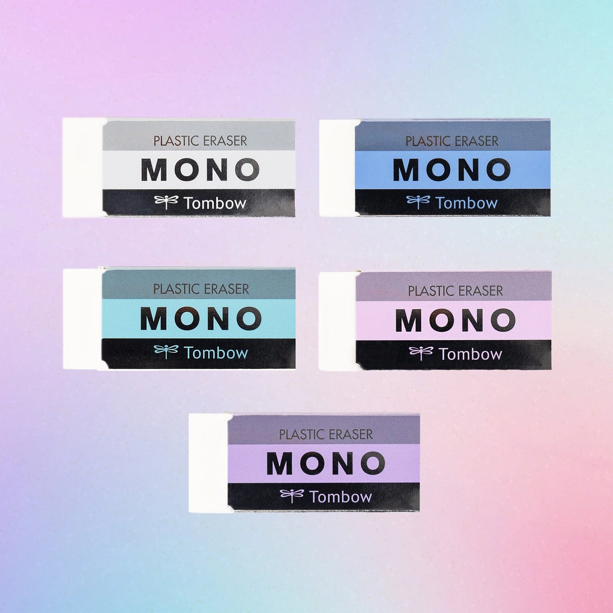 The MONO Graph Mechanical Pencil features Tombow’s shake mechanism for quick lead advancement and a shake lock to prevent accidental extension. The MONO Eraser delivers clean, precise erasing, while 0.5mm HB lead refills keep writing smooth and consistent. The set is completed with MONO Correction Tape, offering clean full coverage with a 5mm width for accurate corrections. 