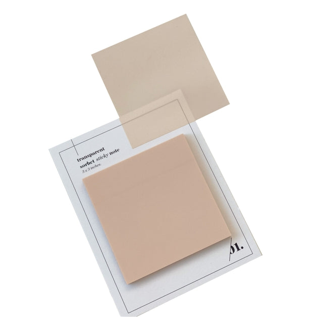 Cloth & Paper - Transparent Sticky Notes | Sorbet