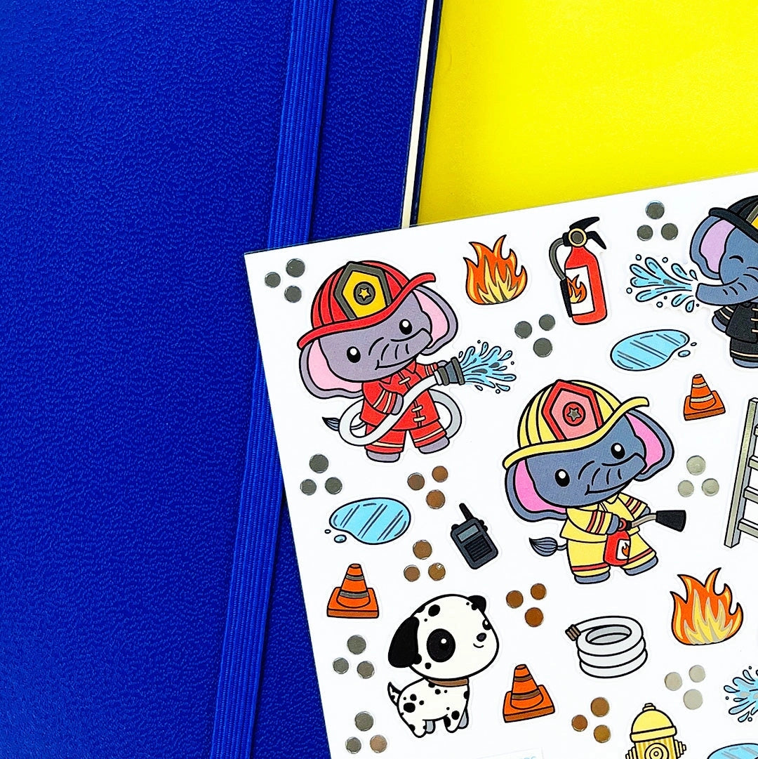 PipStickers are the PERFECT gift for the sticker lover in your life - even if it's you! These unique PVC designs with silver foil accents come on a clear backing and cannot be found anywhere else.
Includes one 4" x 4" sheet of Trunks & Ladders PipStickers and includes the Pipsticks manifesto.
