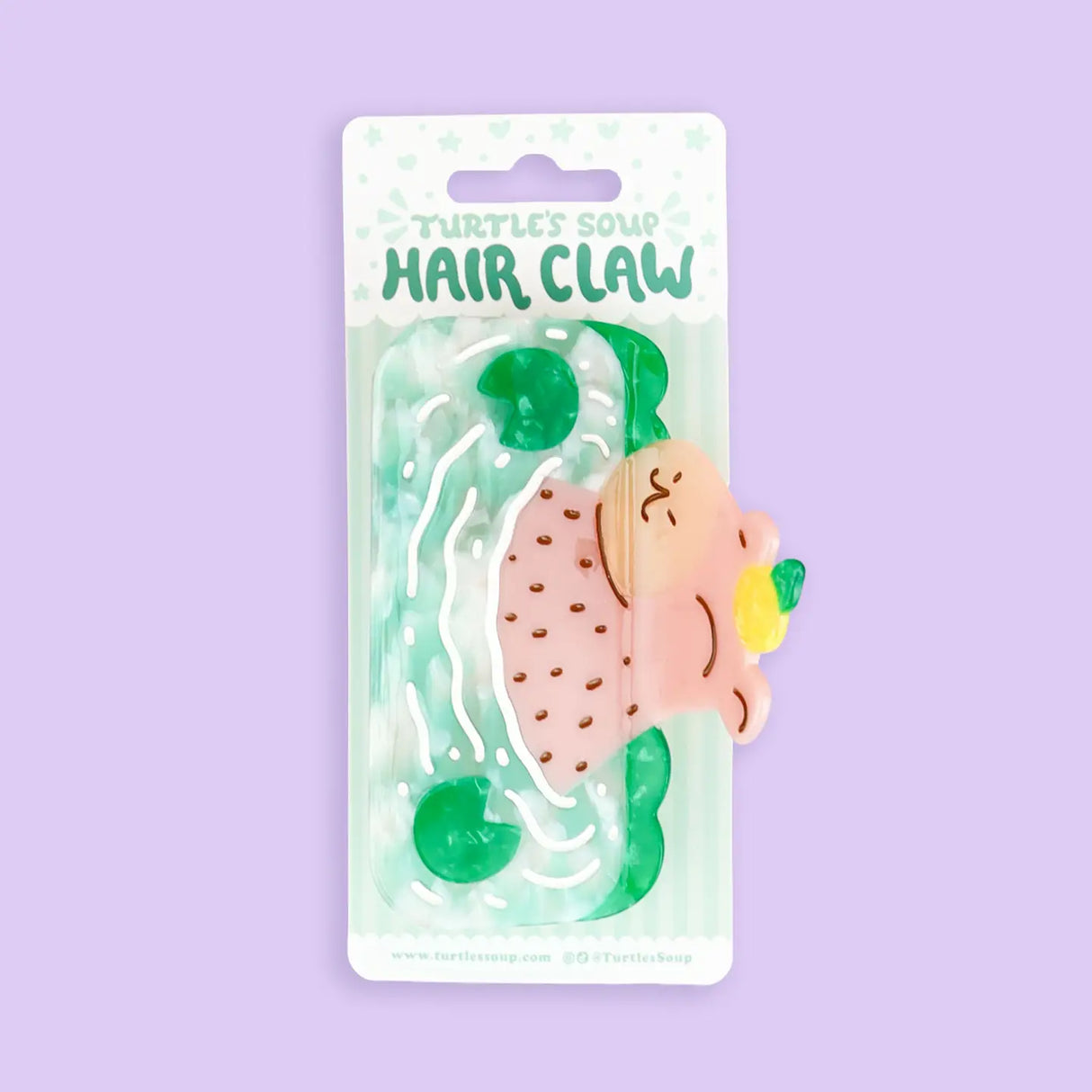 Turtle Soup Capybara Cute Hair Claw