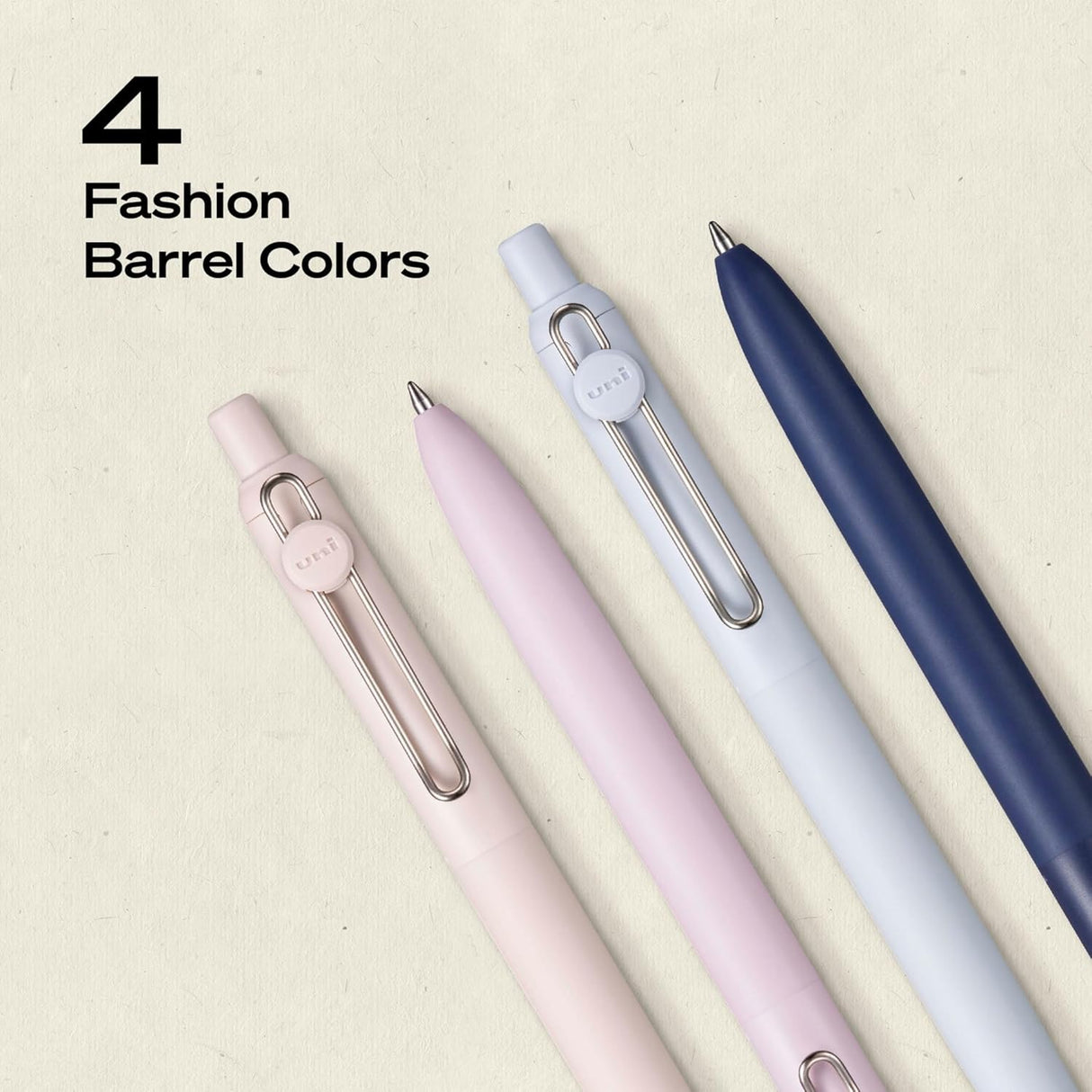 Experience ultra smooth, effortless writing with uniball™ Zento retractable gel pens. The quick-drying liquid gel ink minimizes smudging and ensures no bleed-through to keep pages clean. With a precise 0.7mm point, uniball™ Zento offers a vivid, dark ink crisp, bold lines with every stroke.
Designed for comfort and control, the seamless soft grip is made with 75% recycled material and features minimalist Muted fashion barrel colors for a modern look. Packaged in a convenient 4-count set, Zento pens are ide