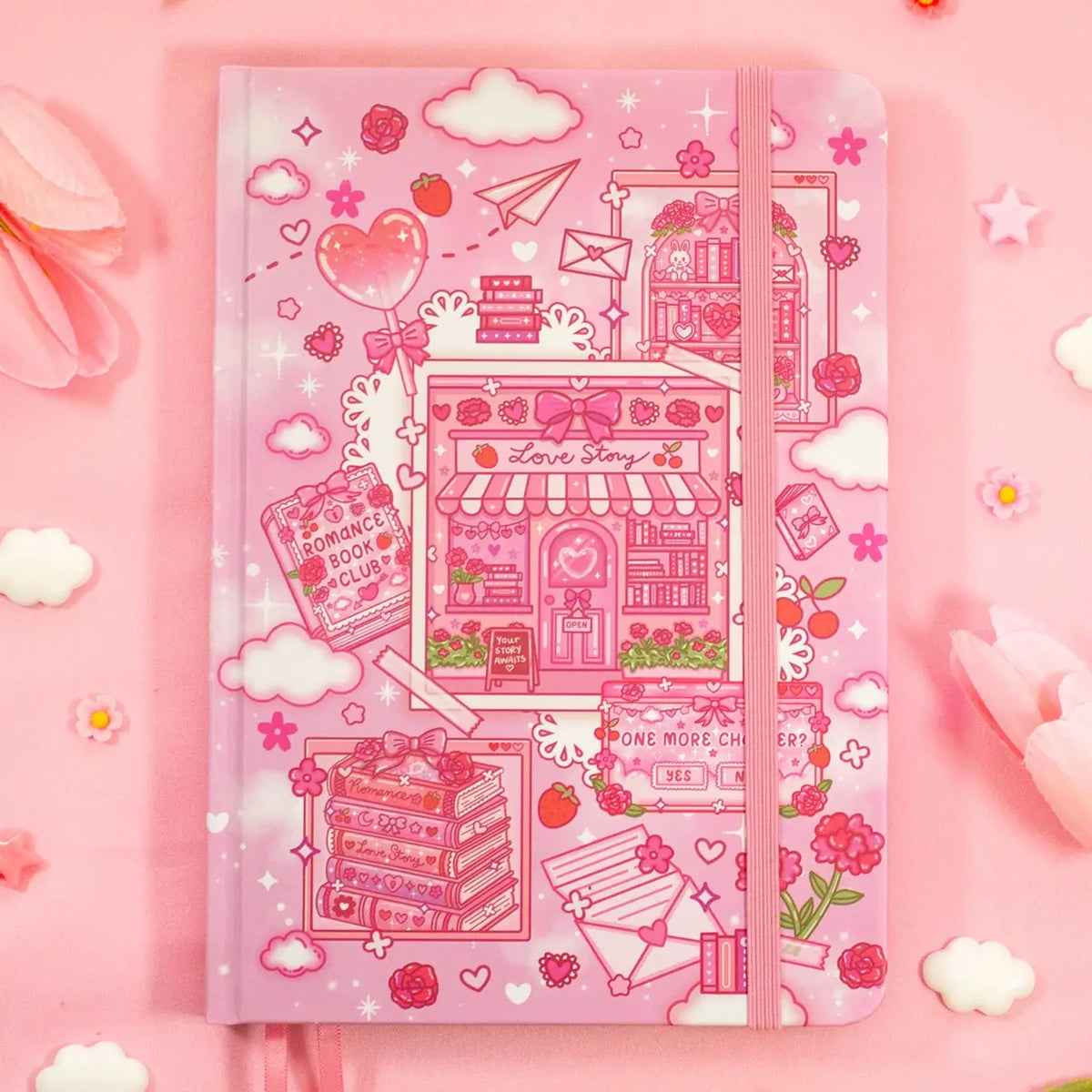 Unicorn Eclipse - Love Story Dotted Journal
✧Size & Materials✧
Size: A5 (approximately 5.8 x 8.3 inches)
Smooth hardcover, rounded corners
160 dot grid pages, 160 gsm
Includes 2 ribbon bookmarks, elastic band, and back pocket