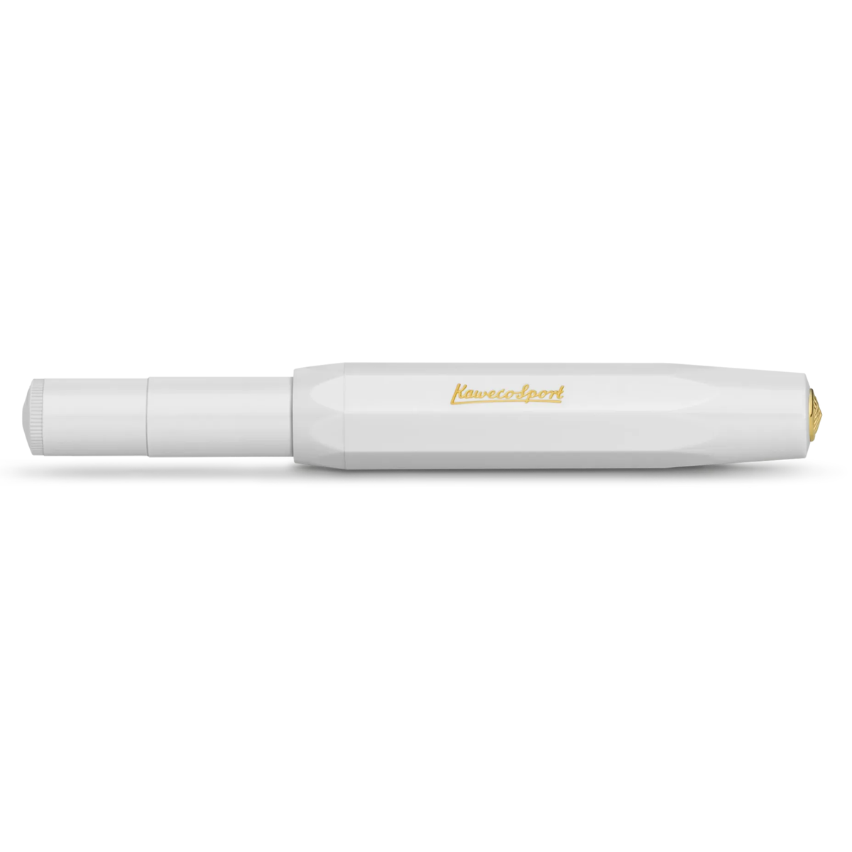 Kaweco CLASSIC SPORT Rollerball - White
For those who like it minimalist, there is the Kaweco Classic Sport Rollerball in the color white. Elegant and classic, the colour can be combined with various notebooks, papers and other accessories.
The Kaweco Sport has been around since 1911. The rollerball for the bag has a size of only 10.5 cm when closed and grows to a normal size of 13 cm with the cap on.
The invention of the rollerball enables particularly easy and gliding writing. The gel flows uninterrupt