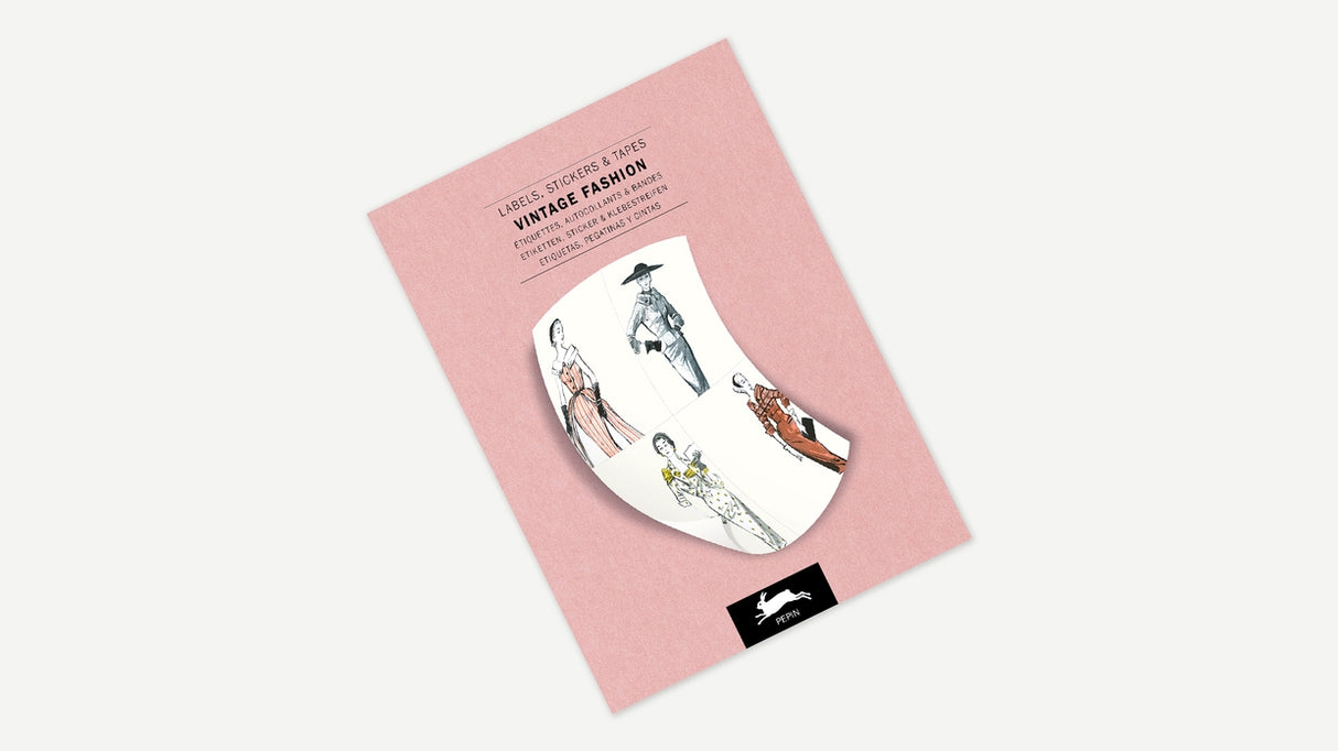 Libro de etiquetas y cintas adhesivas de moda vintage