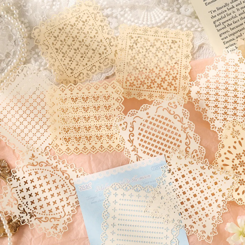 These delightful lacy doilies can be used for a number of projects to great effect or maybe you just want to pop them under your pretty party cupcakes! Perfect for your projects for a pretty delicate effect.
10 Piece Set
2.7in x 3.5in