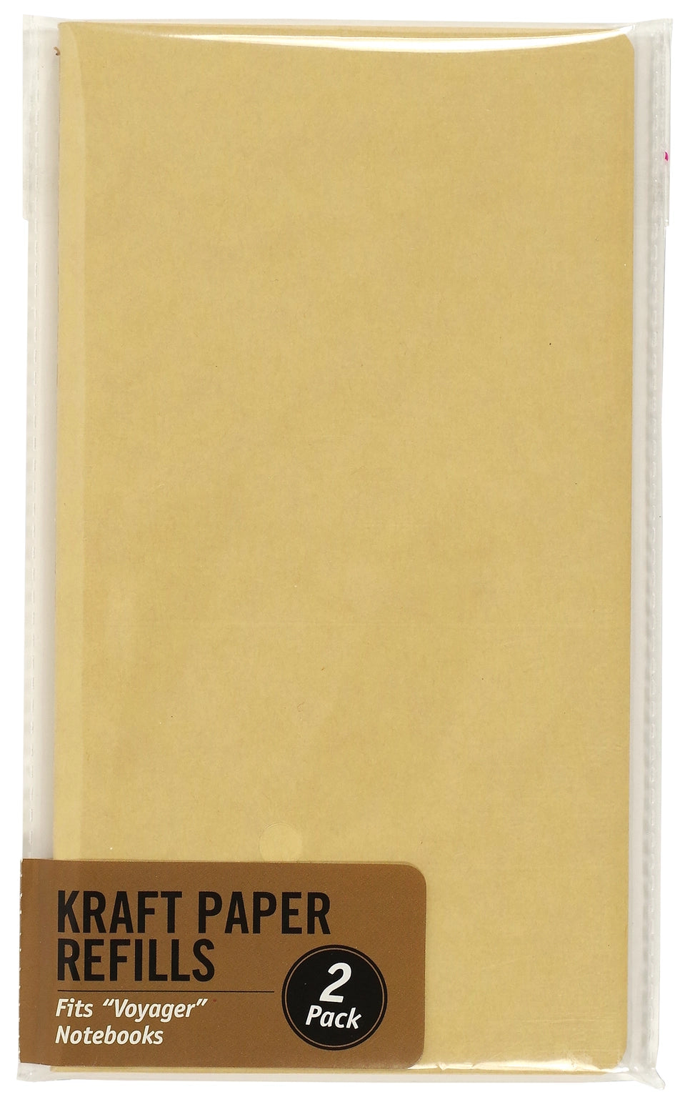 Adapt your Peter Pauper Press Voyager Notebook to your needs with your choice of refill packs! Kraft Paper Refills pack contains 2 refill inserts.
Kraft paper pages are ideal for creative visual planning, note-taking, bullet journaling, sketching, field work, and more. Premium 80 gsm paper supports pen or pencil. Paper is acid-free and of archival quality. Kraft paper covers. Each insert has 60 pages.