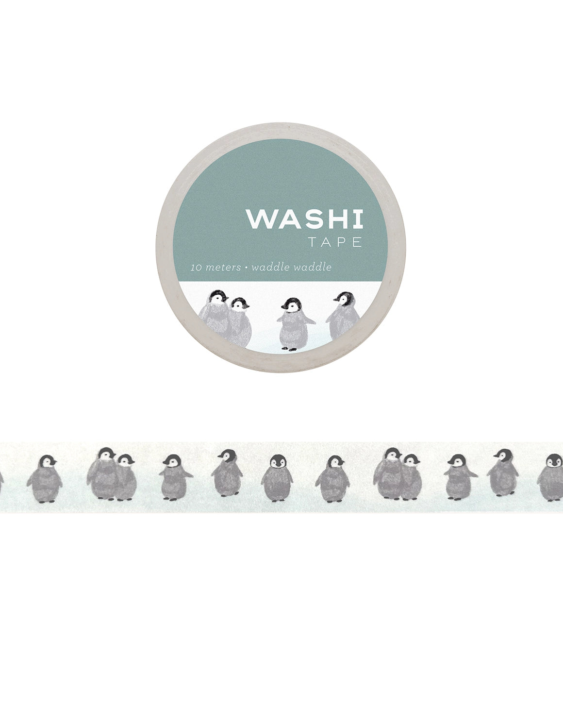 Girl of All Work Waddle Waddle Washi Tape
These 15 mm wide rolls pack a punch with their striking designs and color, not to mention their eye-catching packaging makes them the perfect gift for all crafters and DIYers.
10 meters/ 15 mm per roll.