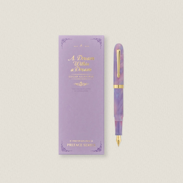 Discover the colors of literature inspired by the emotions and moments found in literary works, now in a fountain pen.
The Wearingeul Literature Fountain Pen was created to bring the colors of stories born from literature into your hands. Take your time with the Wearingeul Literature Fountain Pen and write down the words and impressions that stayed with you.
Inspired by the ethereal imagery of fleeting dreams and the transient beauty of golden sand slipping through fingers - introducing a pen
