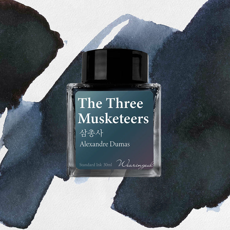 Wearingeul The Three Musketeers(Alexandra Dumas) Ink 30ml
'The Color of Literature' is the project expressing the stories and impressions of literature works with colors, Wearingeul inks illustrate the specific scenes or the atmosphere of novels and poems, Also, some sets represent the main concept of the original stories, giving unqiue exprience following itinerary of the characters in the stories.
Set in 17th-century France, The Three Musketeers ink captures the journey of D'Artagnan and his companions