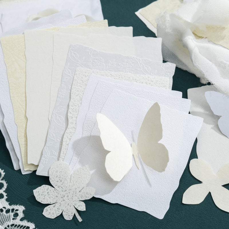 This beautifully crafted paper pack includes 15 pieces of cute paper materials in different patterns! Each pack comes with pieces in 5 varying styles with 3 of each design.
These pieces make great card decoration, collage pieces, or additions to your journal spreads!