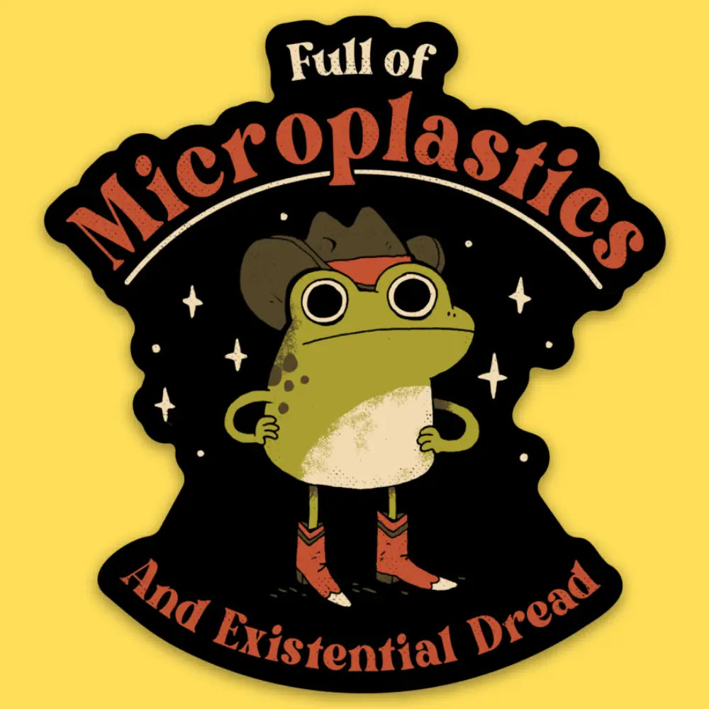 Wicked Clothes - Full of Microplastics Vinyl Sticker
• Durable & weatherproof
• Made of thick vinyl which protects from scratching, rain & sunlight
• Size: 3" x 2.8" inches