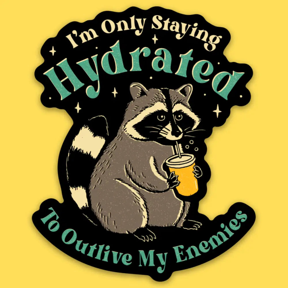 Wicked Clothes - Staying Hydrated Vinyl Sticker
• Durable & weatherproof
• Made of thick vinyl which protects from scratching, rain & sunlight
• Size: 3" x 2.5" inches