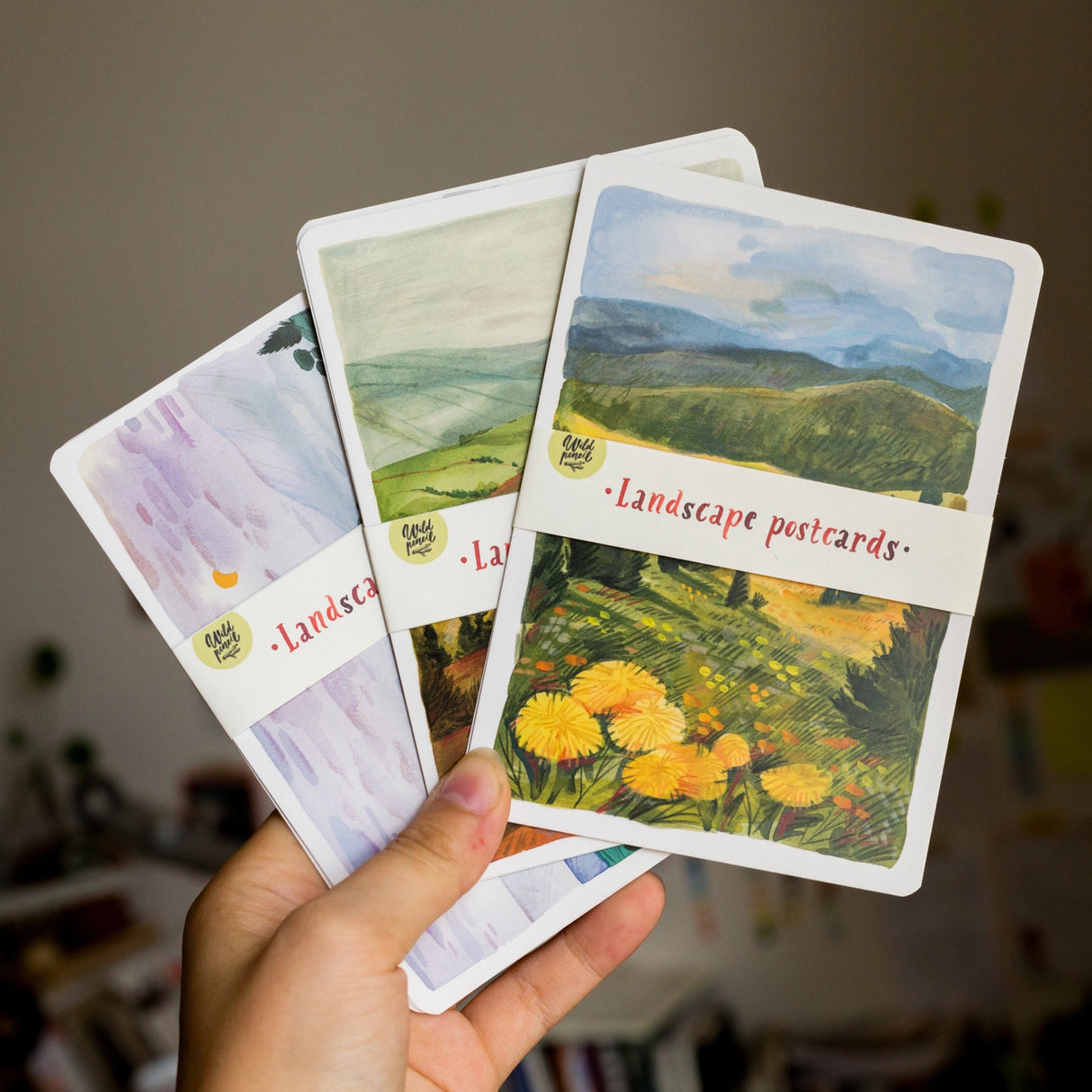 Wild Pencil Studio Postcard Set - Landscapes II
✸ POSTCARD ✸
This Postcard designed with all wanderers in mind will be perfect for your snail mail, art wall and letters. Made from one of my sketchbook paintings with love in Czech Republic.