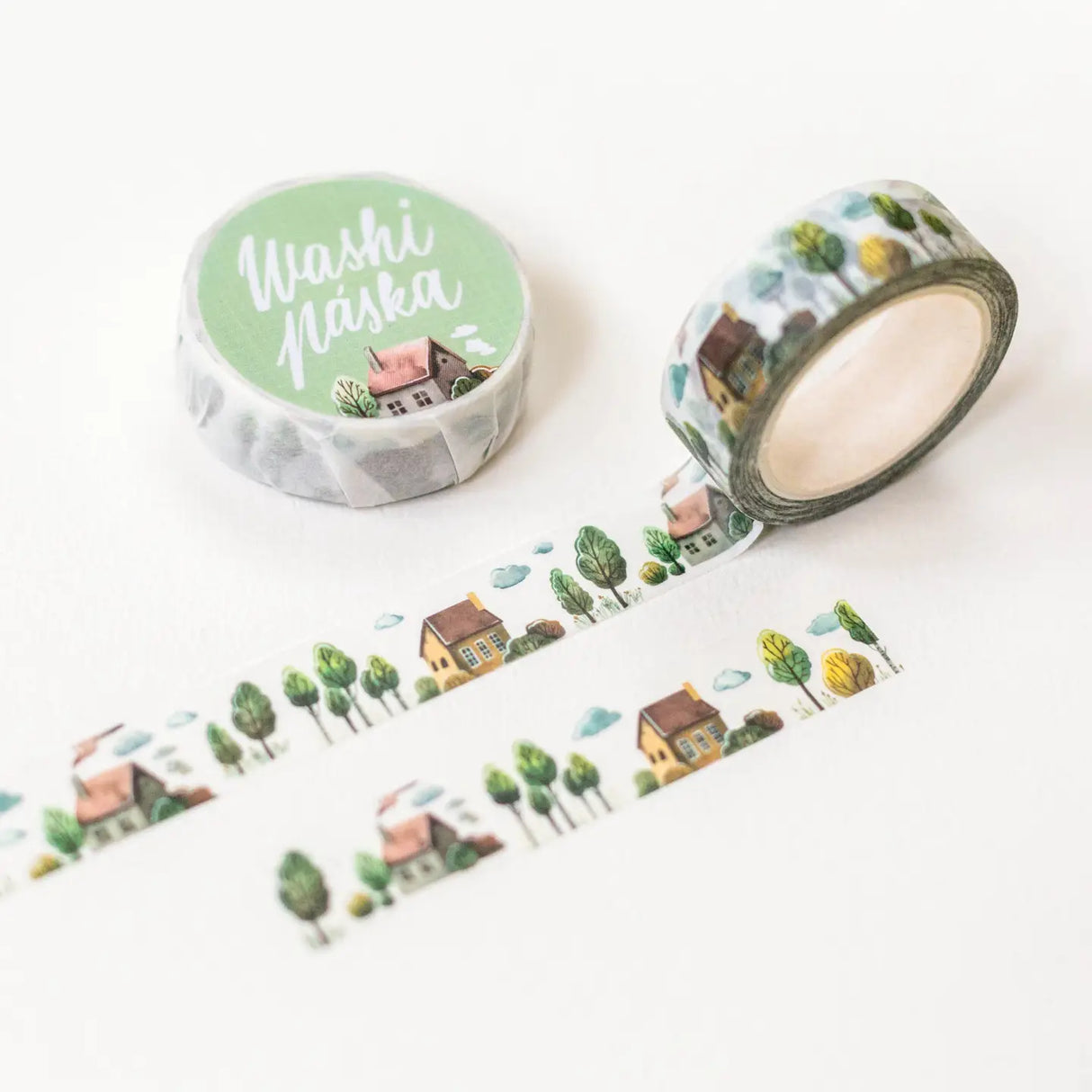 ✸ WASHI TAPE ✸
Cute washi tape to decorate your journals, seal your envelopes, scrapbook or packages. All the design are my own original. The washi tapes are printed in a traditional factory and are very high quality.
✸ DETAILS ✸
one roll measures 10 m (32.9 feet)
width of the roll is 15 mm (0.6 inch)
packaged in paper