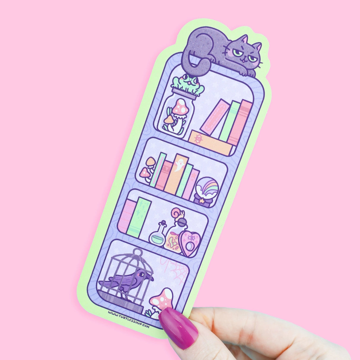 Hold your spot in style with our fun and funky bookmark collection! Whether you prefer romance, fantasy, or science fiction, our bookmarks will fit perfectly between the pages of your favorite novel.
🐢 Bookmark is printed on sustainably-sourced premium ultra-thick card stock with soft-touch matte texture
