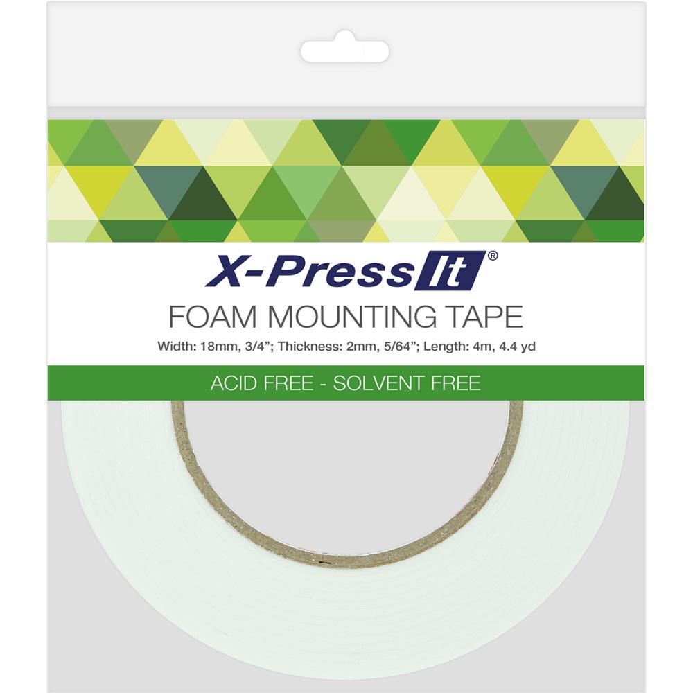 Cinta de espuma de doble cara X-Press It de 18 mm