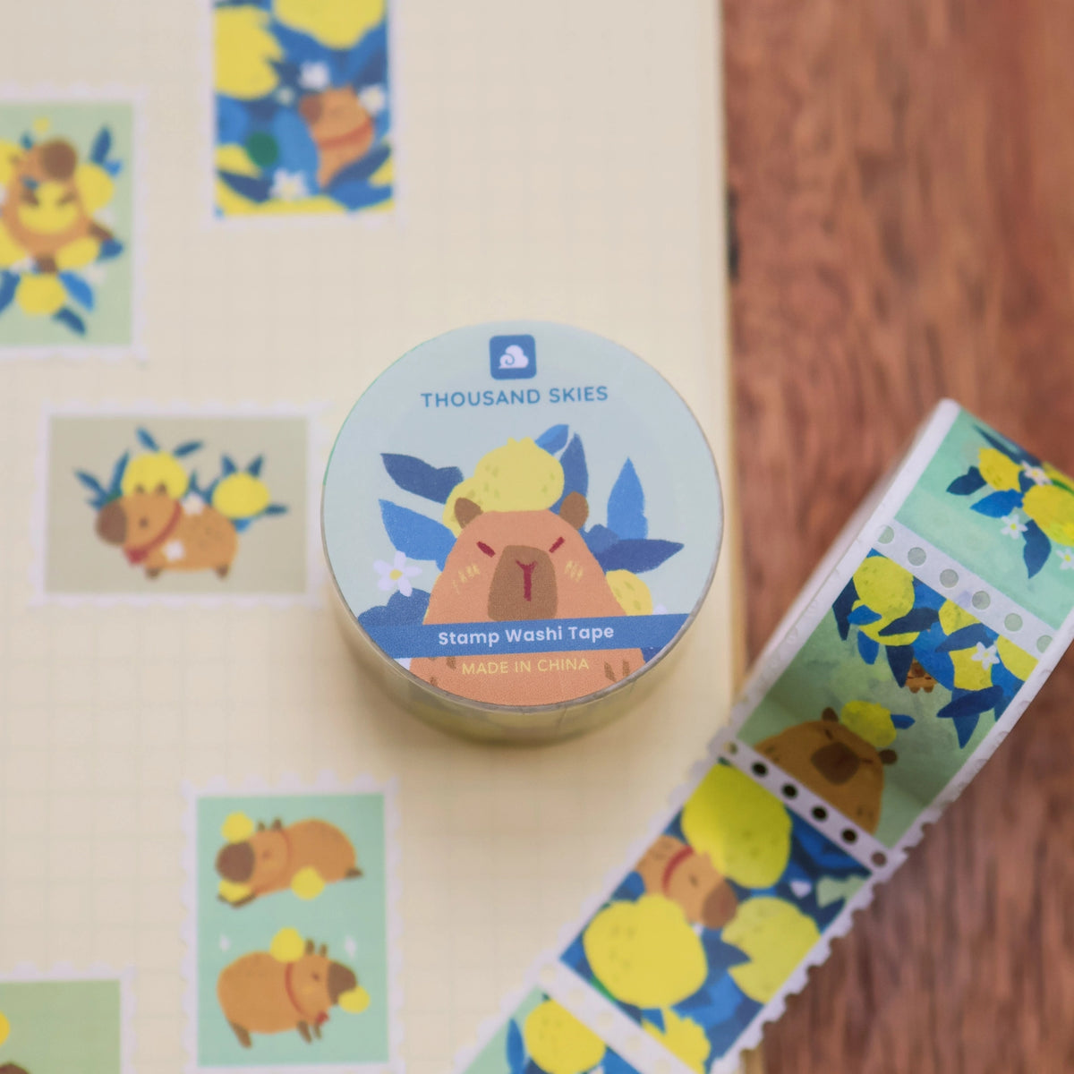 Full color washi tape
Width: 25mm or 1 in
Length: 5m or 16.4 ft
Made in China
Designed in San Jose, California
©Thousandskies
