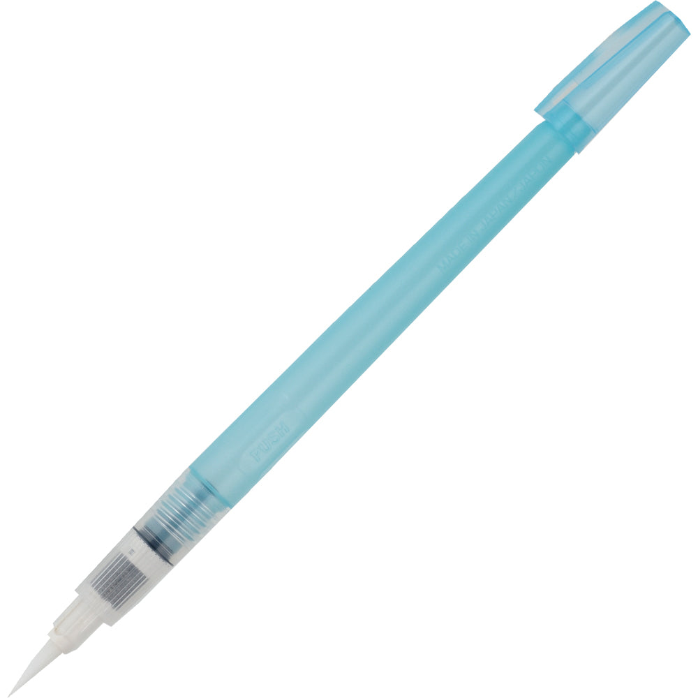 ZIG BrusH2O allows the artist to have a steady water supply flow directly through the brush tip. BrusH2O portable brushes have a retractable valve giving you complete control over the water release.
It's an amazing and portable water brush for those who wish to paint anywhere, at any time.