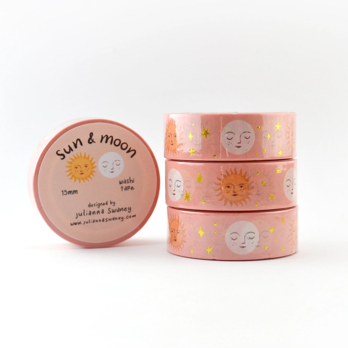 Julianna Swaney - Sun & Moon Gold Foil 15mm Washi Tape