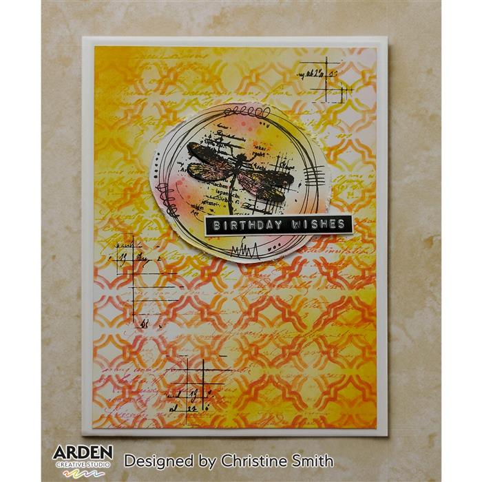 Arden Creative Studio Maker Series Letter Box Remnants 01 4 in x 6 in Stamp Set